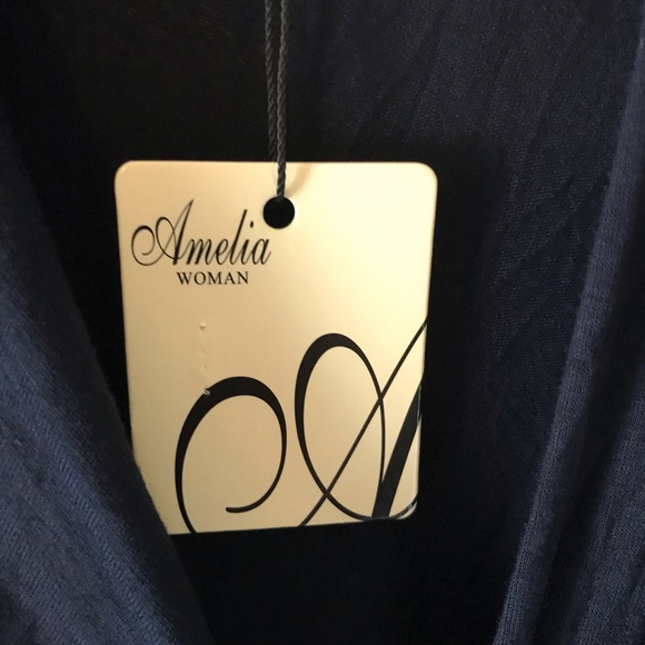 NWT Amelia Woman Collarless Wrap Style Dress - Picture 3 of 10